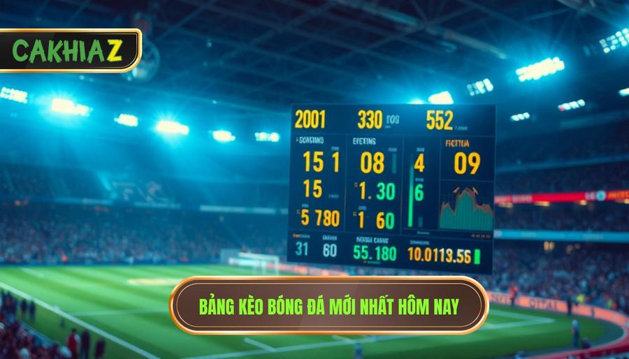 1. Bảng Kèo Bóng đá Mới Nhất Hôm Nay